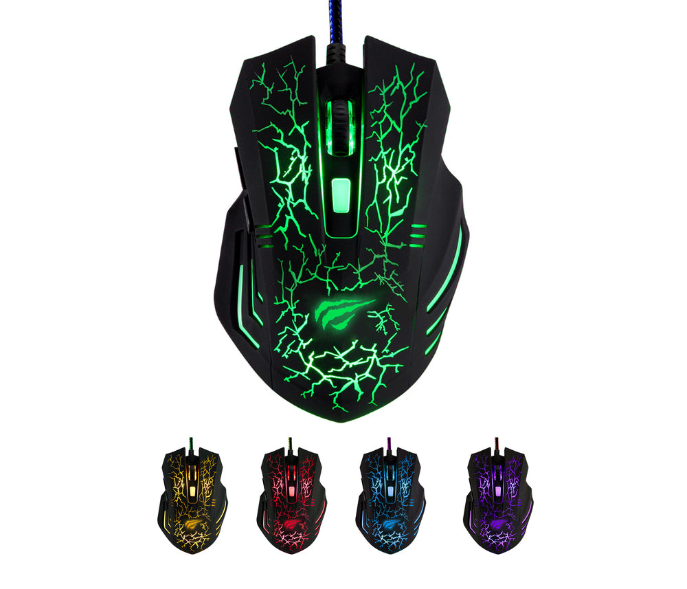 Havit Gaming Mouse Black - Optical 3200 dpi