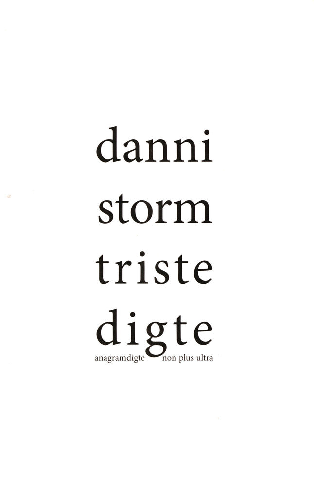 Triste digte