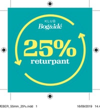 Etiket 25 procent procent retur pant - 100 stk. pr. rulle
