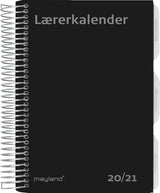 Lærerkalender 20/21 may A5 uge højformat fiberpap matsort