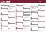 Studiekalender 20/21 Mayland karton A4