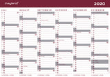 Studiekalender 20/21 Mayland karton A4