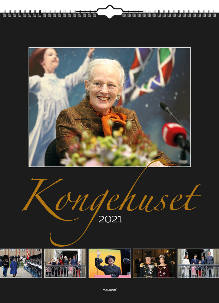 Vægkalender kongehuset 2021 29,5 x 39 cm Mayland