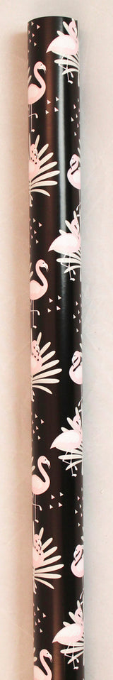 Bogbind/gavepapir 70cmx2m flamingo