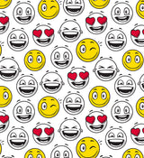 Bogbind strækbart A5 smiley gul/rød/hvid