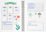 Bullet journal blomster