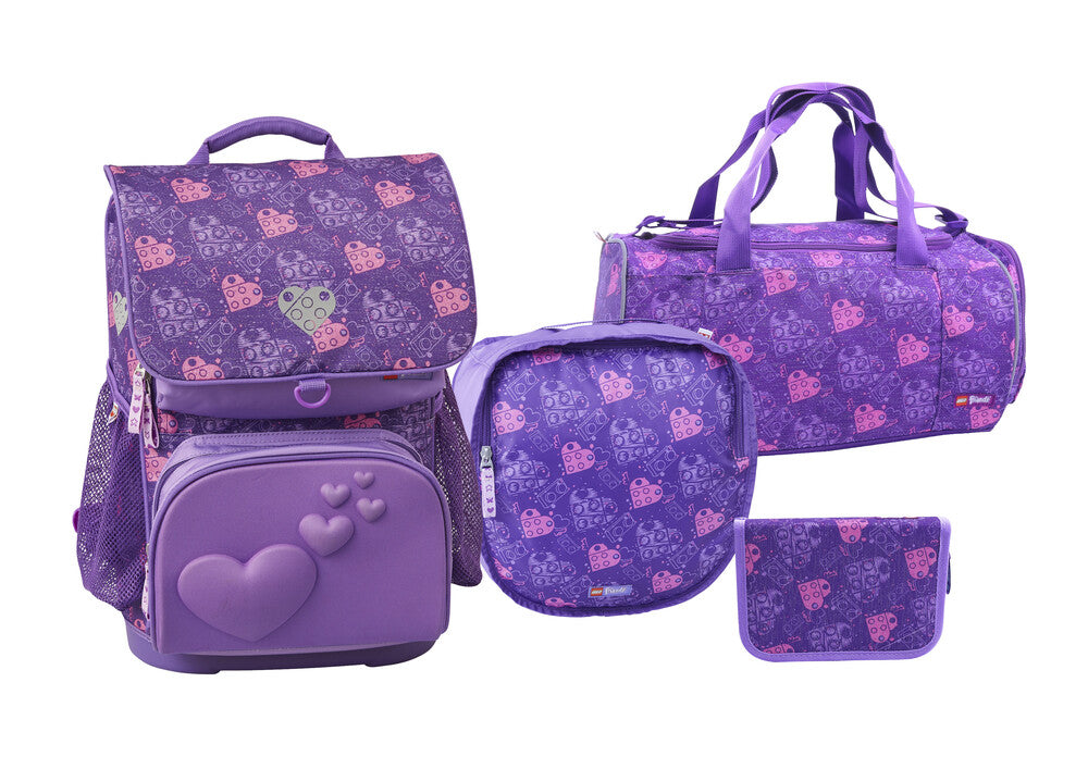 Skoletaske sæt LEGO® 4 dele Optimo 23,5L Friends hearts