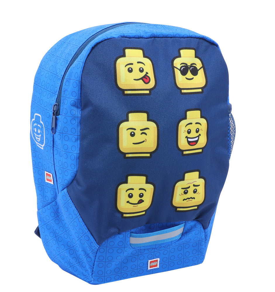 Børnehaverygsæk LEGO® 10L faces blue