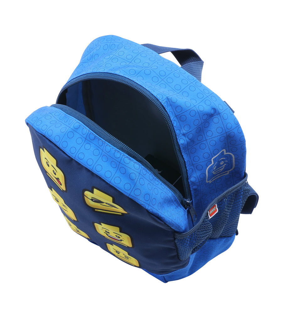 Børnehaverygsæk LEGO® 10L faces blue