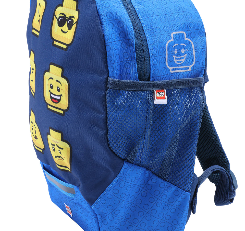 Børnehaverygsæk LEGO® 10L faces blue