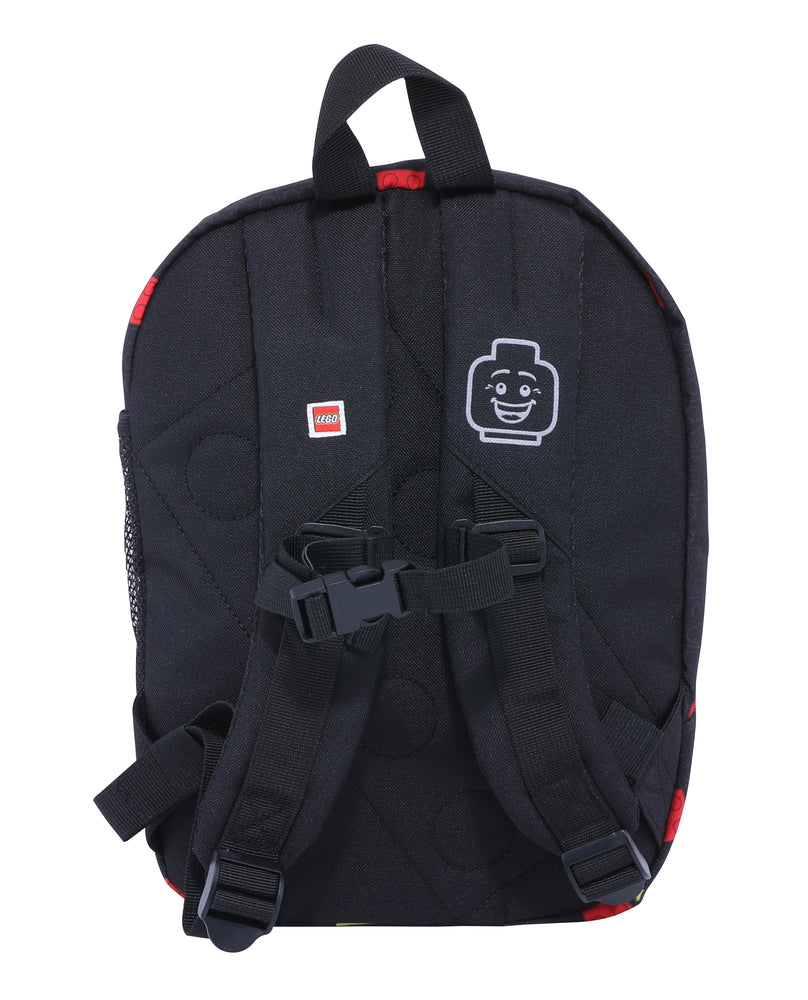 Børnehaverygsæk LEGO® 10L faces black