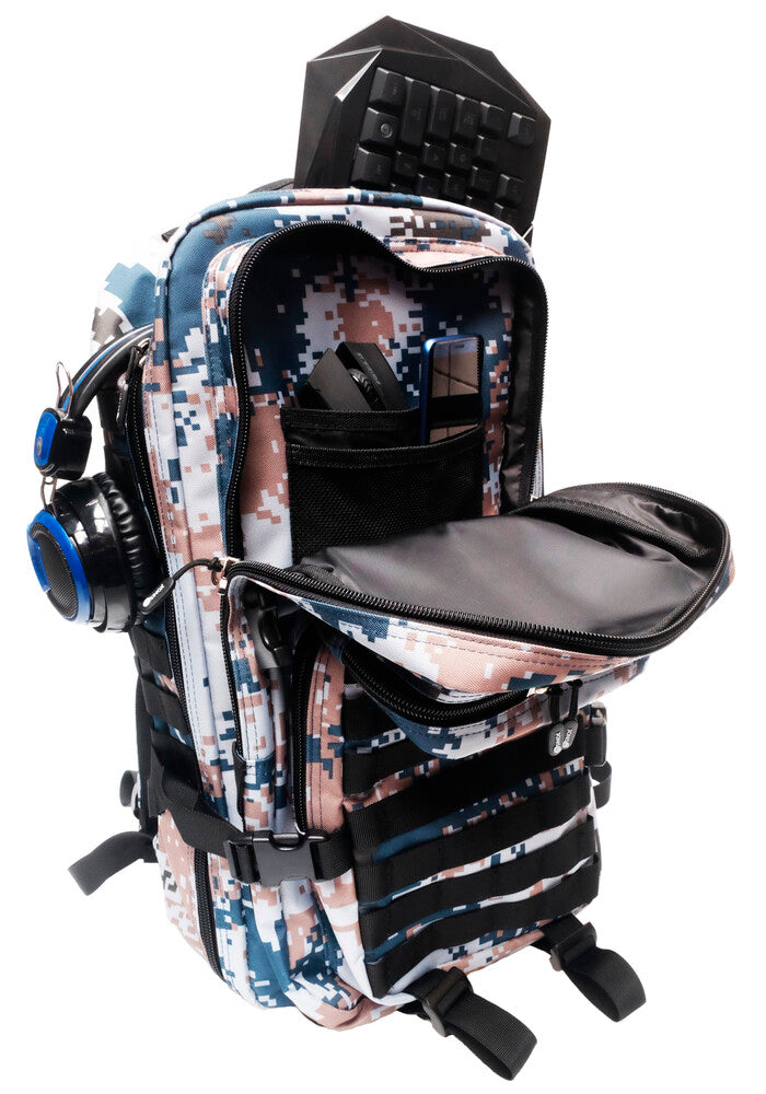 Sinox gaming backpack 40l forest blue camo