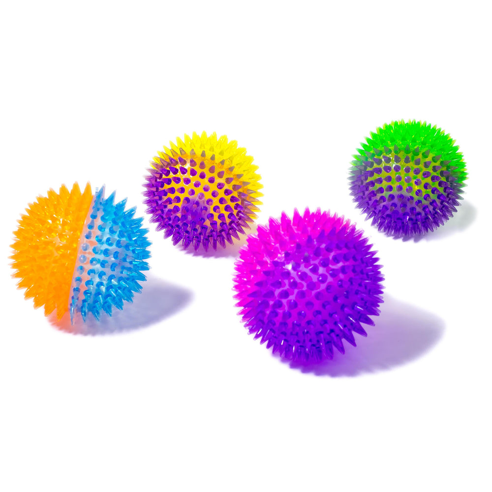 Light Up Spikey Ball asst