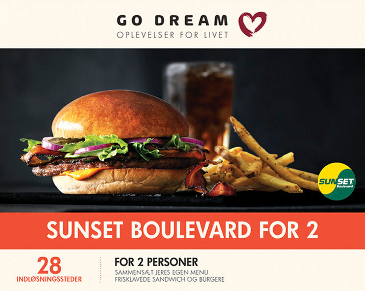 GO DREAM Sunset Boulevard  burger for 2