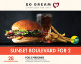 GO DREAM Sunset Boulevard  burger for 2