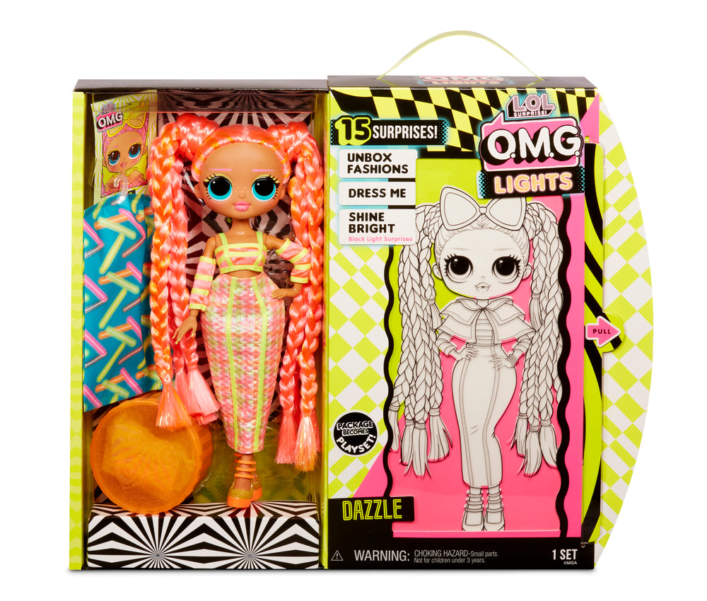 L.o.l. surprise omg doll lights series glitter queen