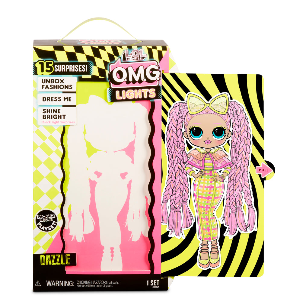 L.o.l. surprise omg doll lights series glitter queen