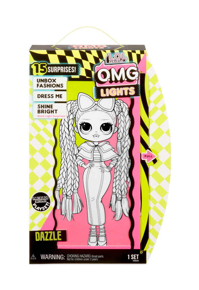 L.o.l. surprise omg doll lights series glitter queen