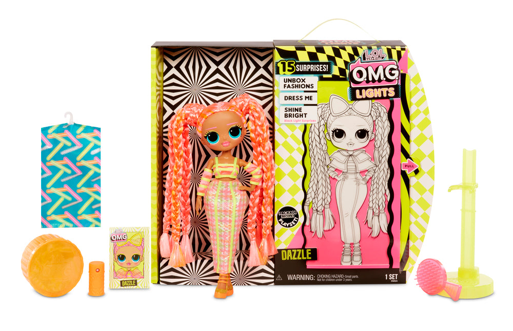 L.o.l. surprise omg doll lights series glitter queen