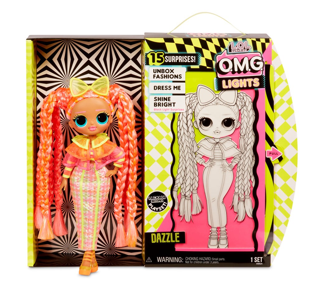 L.o.l. surprise omg doll lights series glitter queen