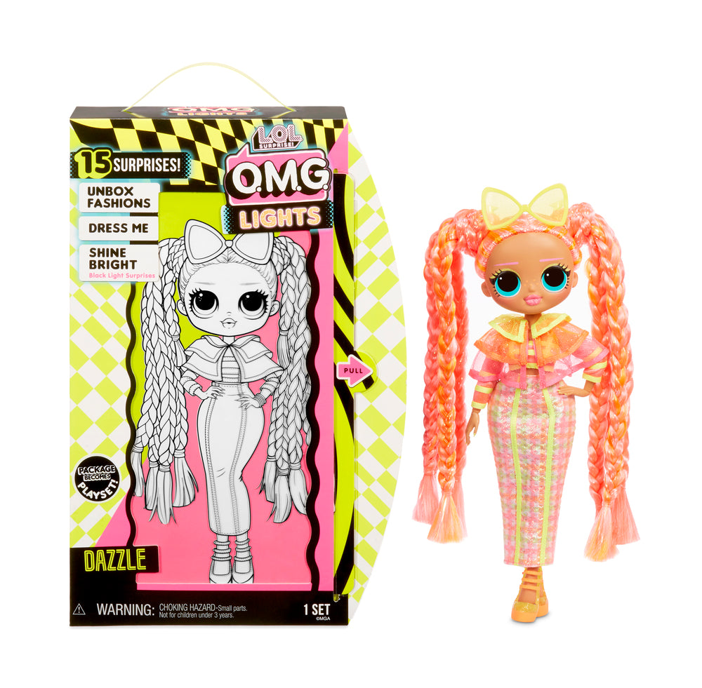 L.o.l. surprise omg doll lights series glitter queen