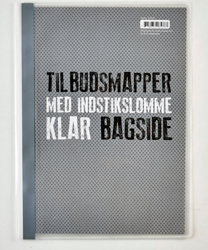 Tilbudsmappe A4 Relief klar med lomme