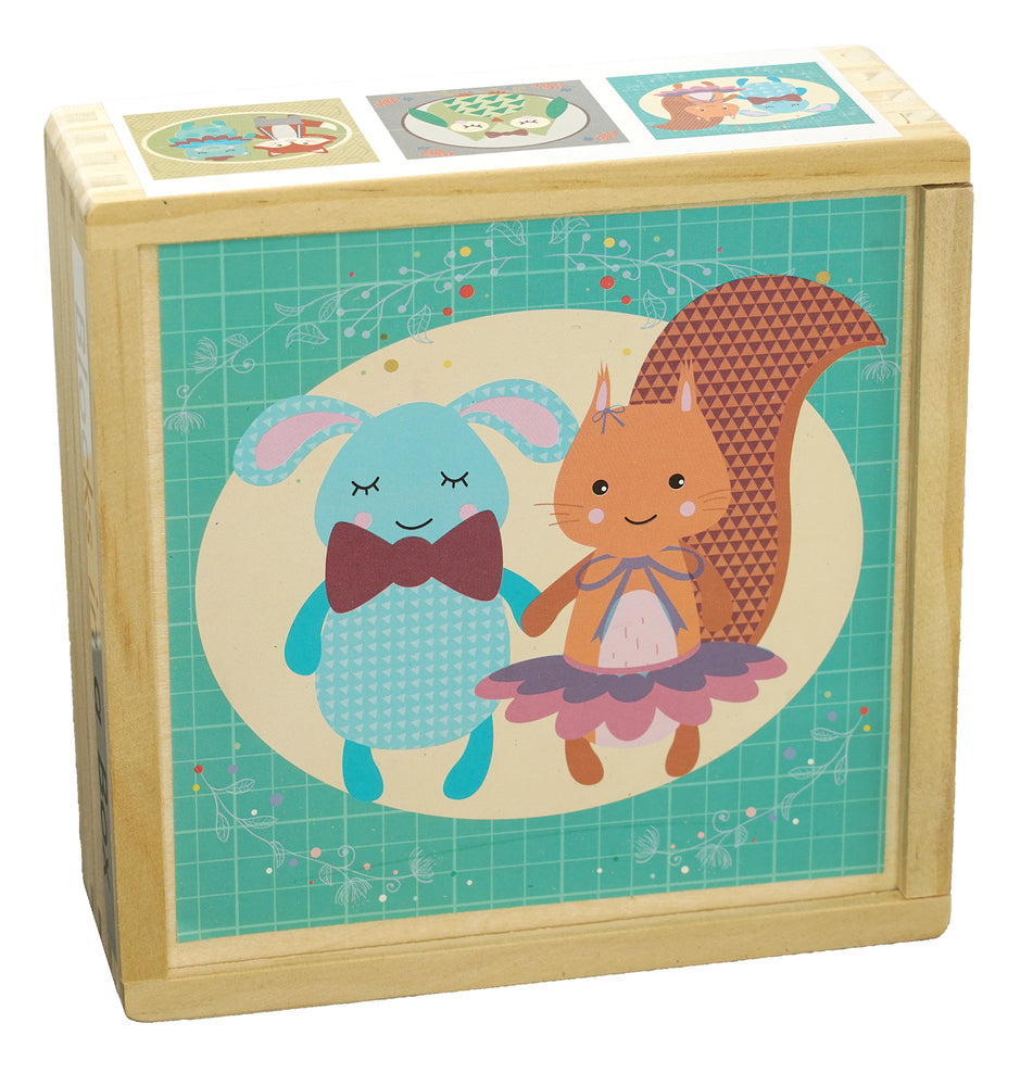 Forest friends blocks in a box