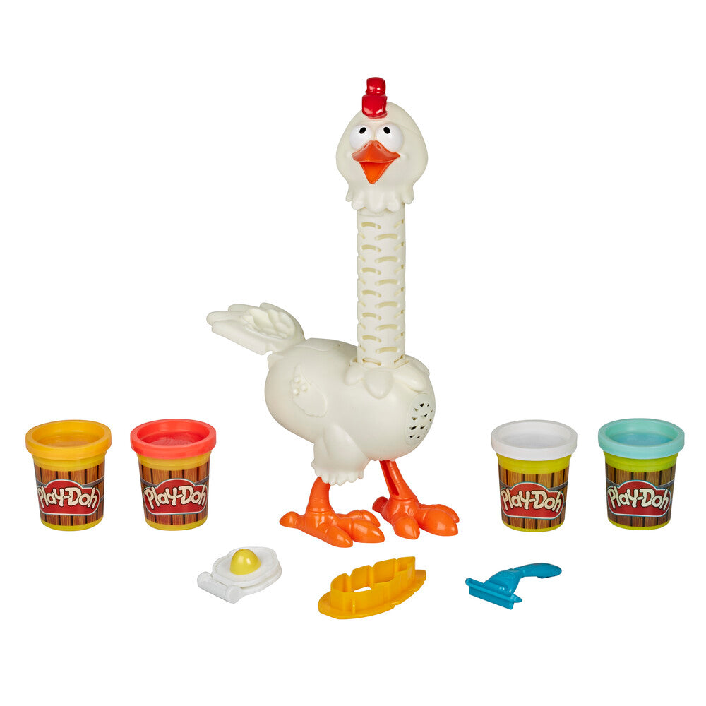 Play-doh cluck a dee feather fun chicken