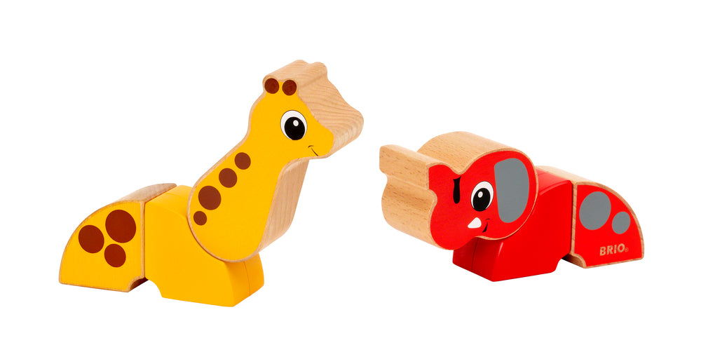 Magnetisk giraf og elefant