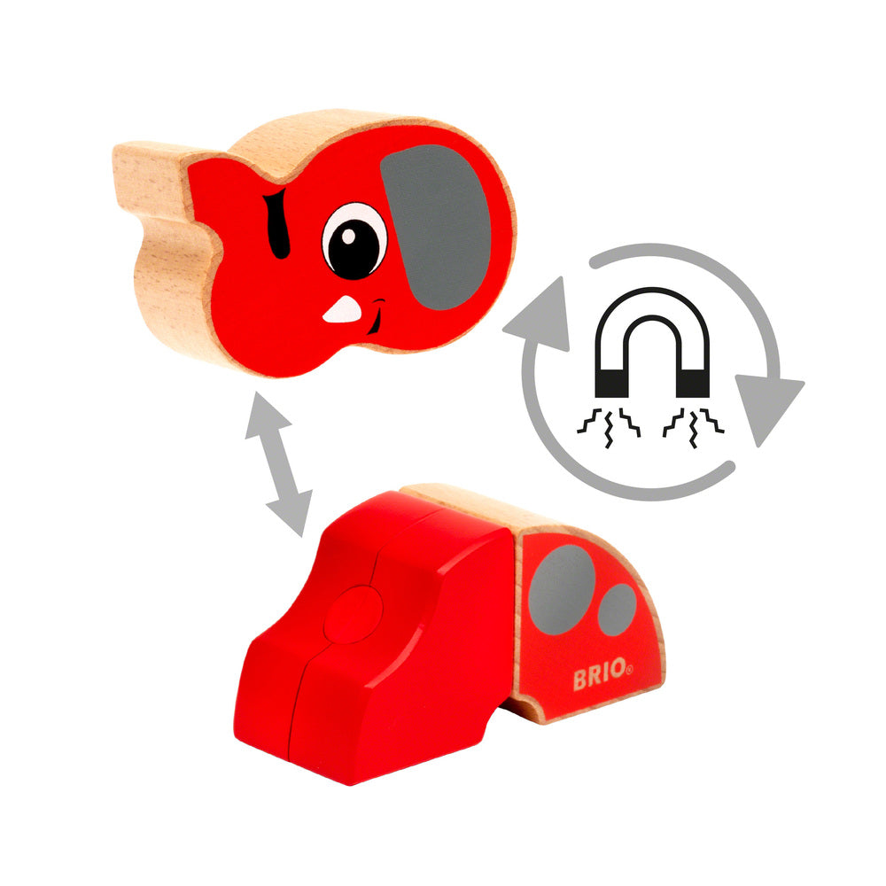 Magnetisk giraf og elefant