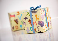 Økonom alphabet zoo børn 38cmx150m dobbeltside send en gave