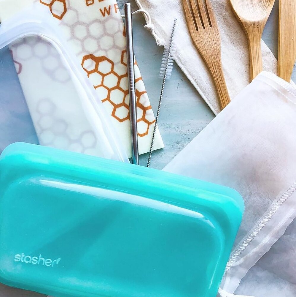Opbevaring Stasher Snack Bag  aqua