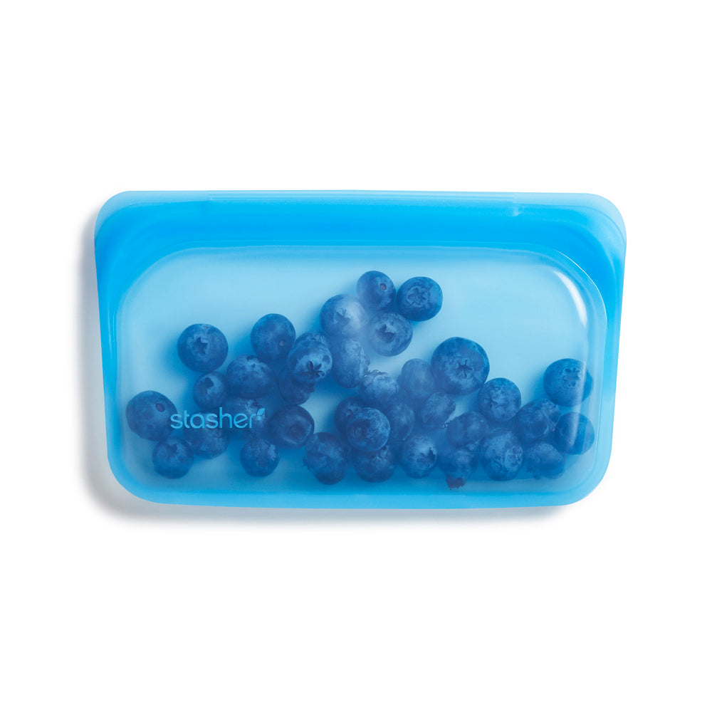 Opbevaring Stasher Snack Bag blå topaz