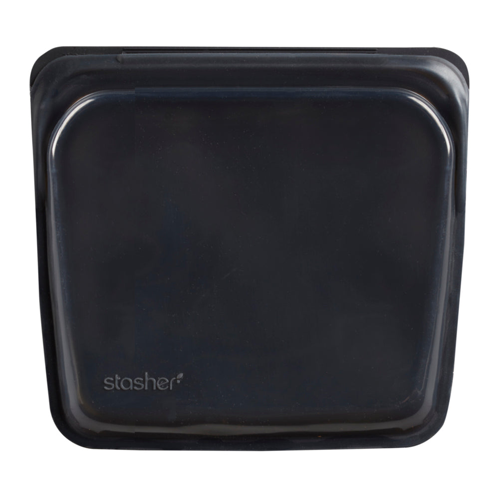 Opbevaring Stasher Sandwich Bag sort obsidian