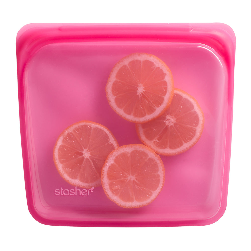 Opbevaring Stasher Sandwich Bag raspberry