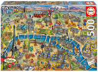 Puslespil Paris Map 500 brikker