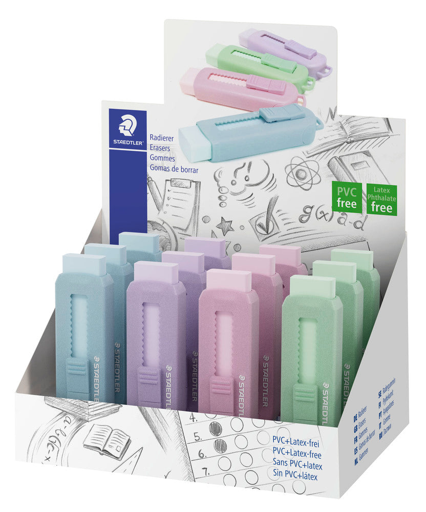 viskelæder staedtler usb 4 ass. pastel farver