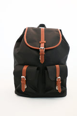 Rygsæk Real Republic sort polyester pu detaljer m/2 lommer