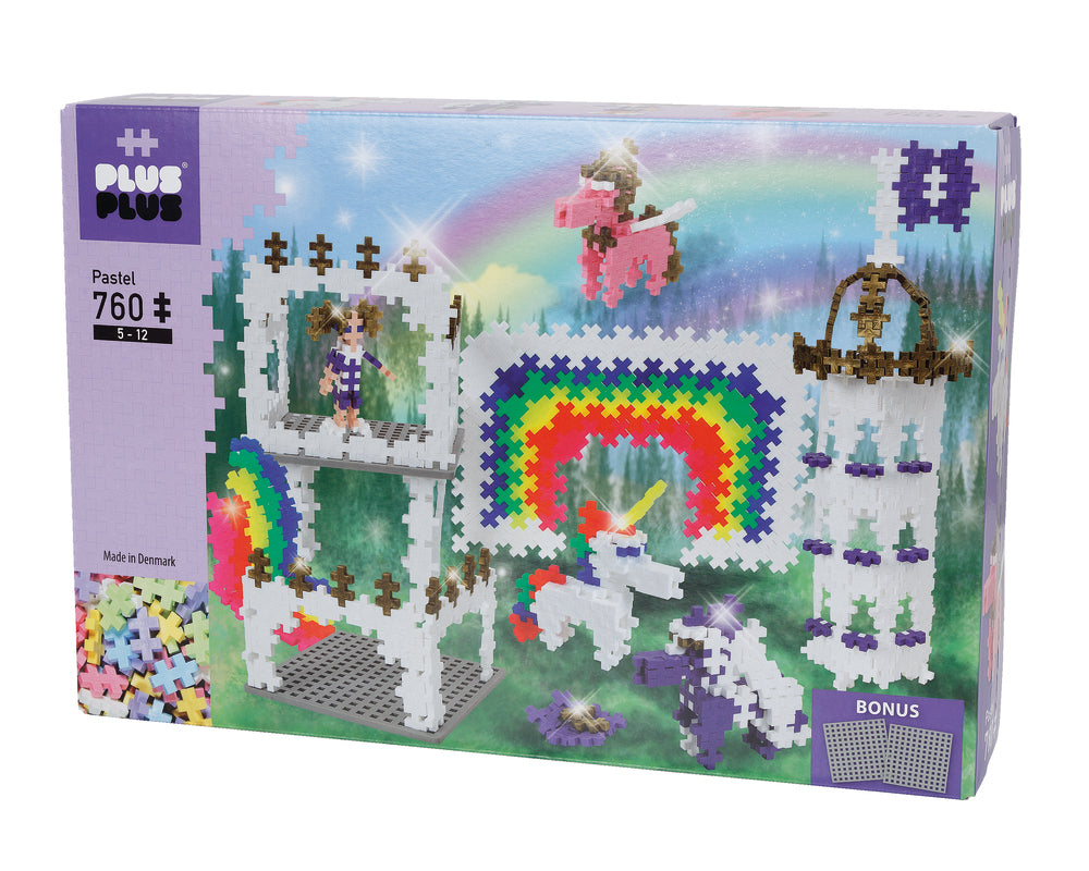 Plus-Plus pastel rainbow castle 760 stk