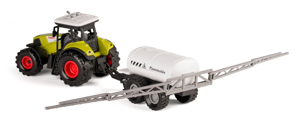 Traktor med hænger, lys og lyd asst