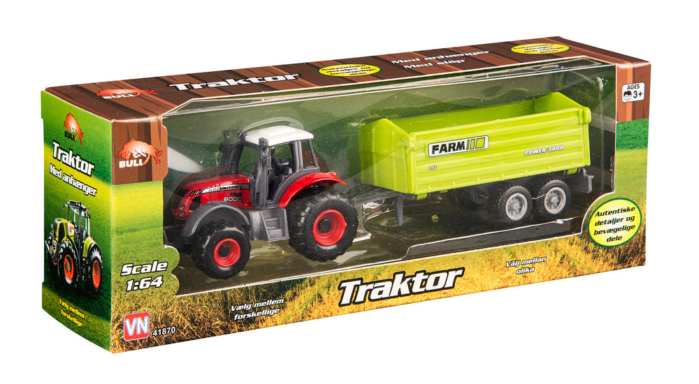 Traktor med anhænger ass