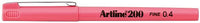Fiberpen artline ek200 0,4 mm pink