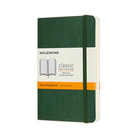 Notesbog Moleskine classic pocket soft r  myr green 9x14cm