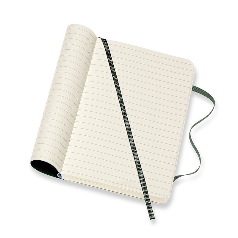 Notesbog Moleskine classic pocket soft r  myr green 9x14cm