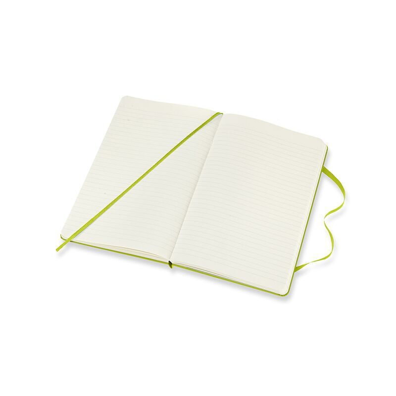 Notesbog Moleskine classic large hard r lemgreen 13x21cm