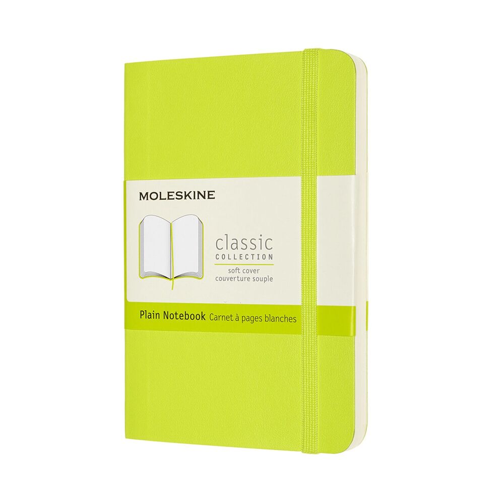 Notesbog Moleskine classic pocket soft p lemgreen 9x14cm