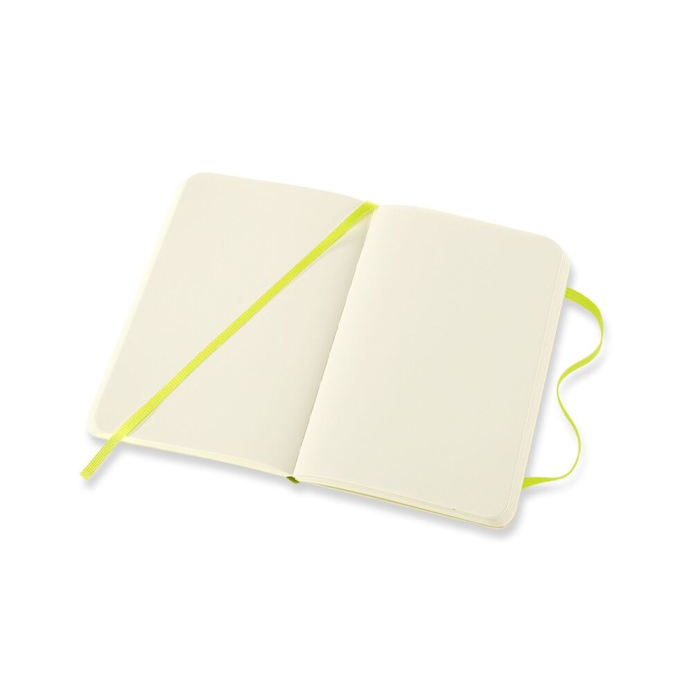 Notesbog Moleskine classic pocket soft p lemgreen 9x14cm