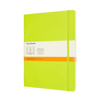 Notesbog Moleskine classic xl soft r lemgreen 19x25cm