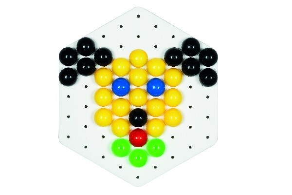 Hama maxi sticks + 2stk. 6-kantede plader i bøtte