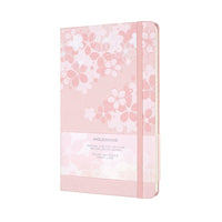 Notesbog Moleskine sakura pink/blomst lim. edit linieret l